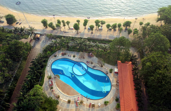 The ViewTalay 3 pool in Jomtien, on the beach.
